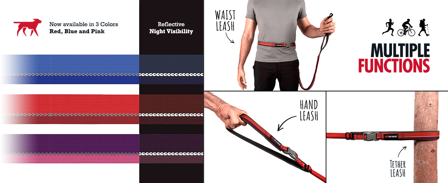 Waist Dog Leash Dog Leash For Large Dogs Tuff Pupper Hands-Free