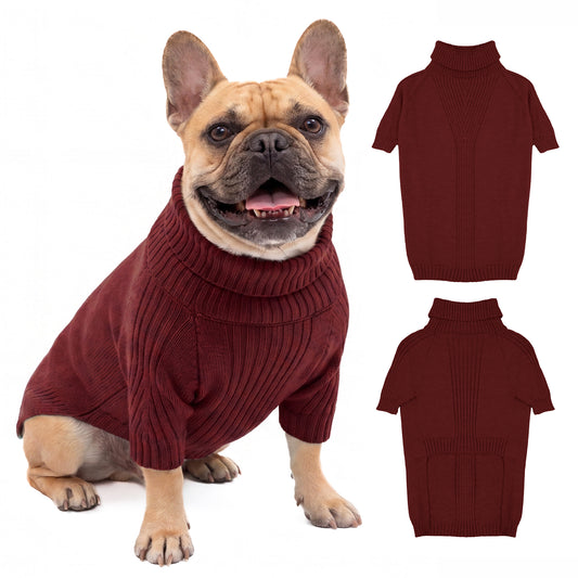 Thermal Comfort dog sweater in Burgundy, size Medium