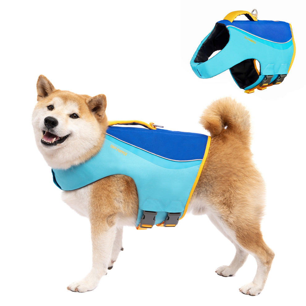Dog Life Jacket, Rescue Handle and Flotation | Tuff Pupper