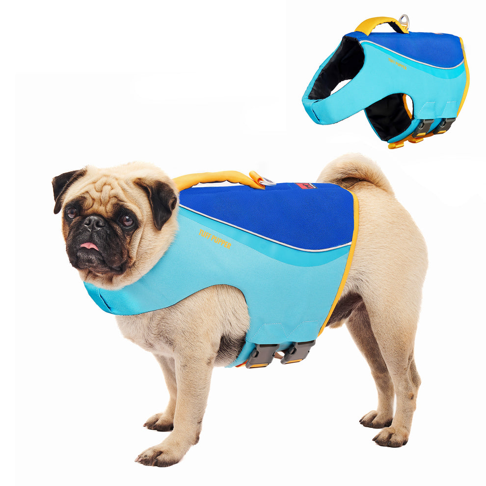 Dog Life Jacket, Rescue Handle and Flotation | Tuff Pupper