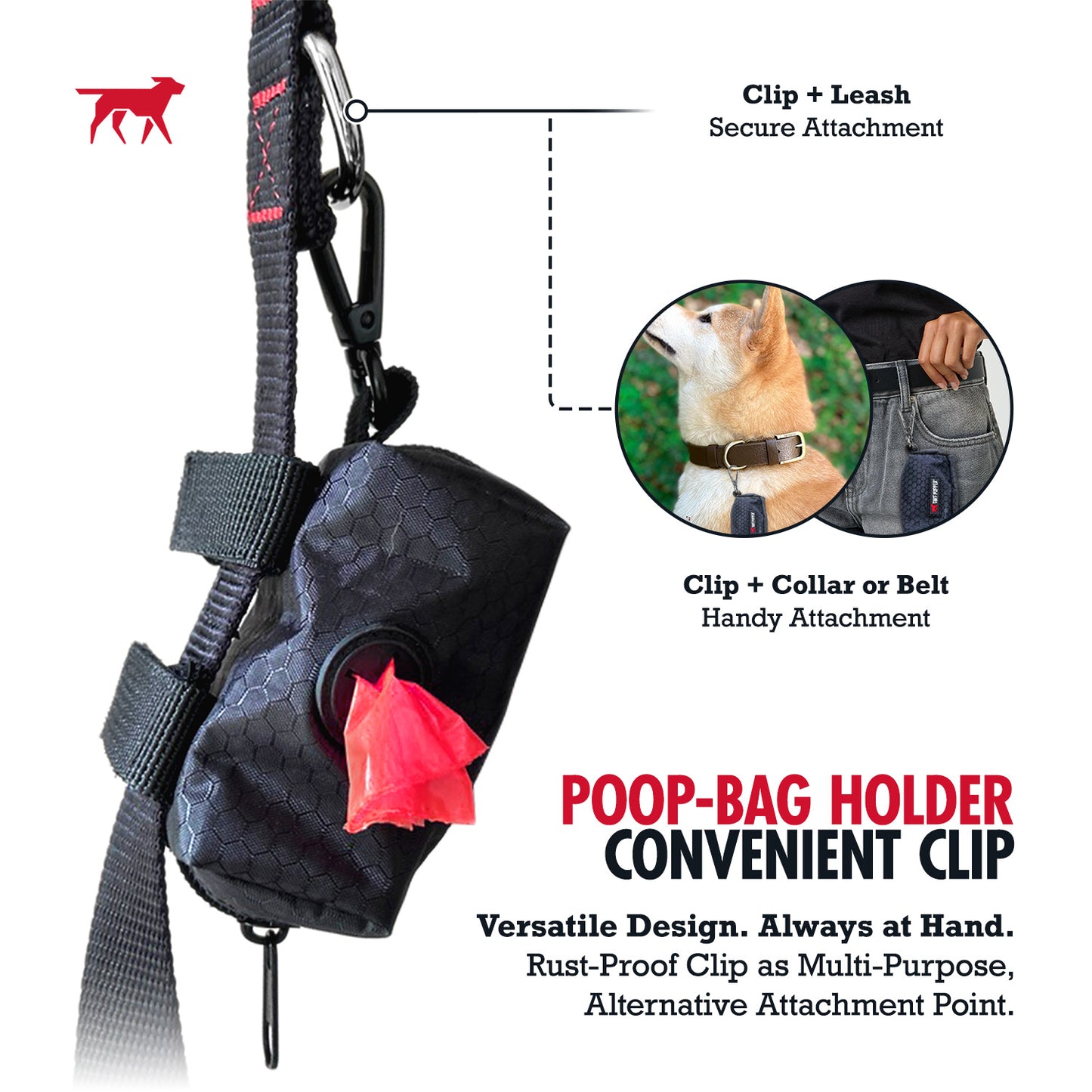 Easy Dispensing - Poop Bag Holder