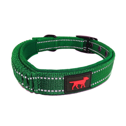 Tuff Pupper - Bungee Handle - Safety Collar - Forest Green