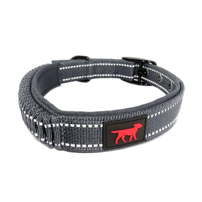 Tuff Pupper - Bungee Handle - Safety Collar - Steel Grey