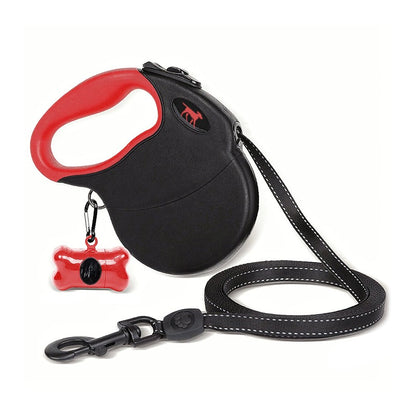 Tuff Pupper - Traverse - Retractable Leash - Black/Red