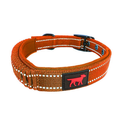 Tuff Pupper - Bungee Handle - Safety Collar - Orange