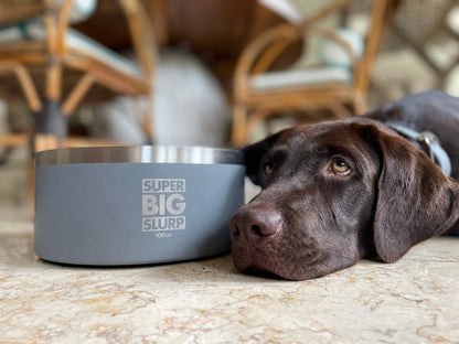 Tuff Pupper - Super Big Slurp - 100oz Bowl - Cool Grey