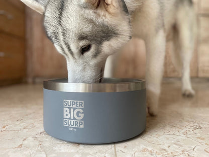 Tuff Pupper - Super Big Slurp - 100oz Bowl - Cool Grey