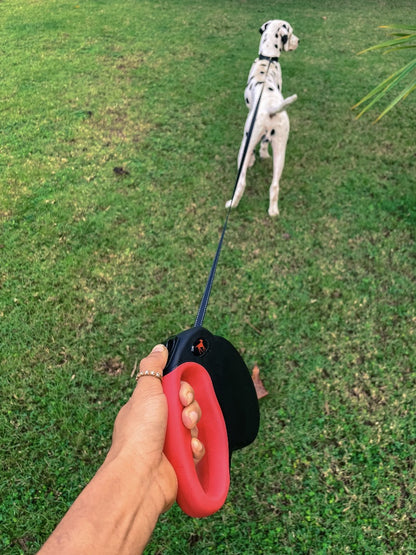 Tuff Pupper - Traverse - Retractable Leash - Black/Red