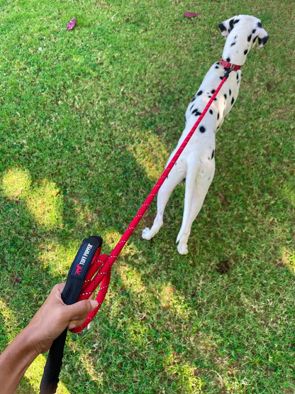 Tuff Pupper - Sentry - Rope Leash - Crimson Red