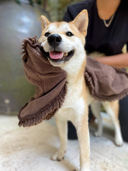 Tuff Pupper - Quick-Dry - Shammy Towel - Dark Brown