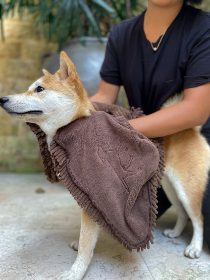 Tuff Pupper - Quick-Dry - Shammy Towel - Dark Brown