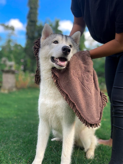 Tuff Pupper - Quick-Dry - Shammy Towel - Dark Brown