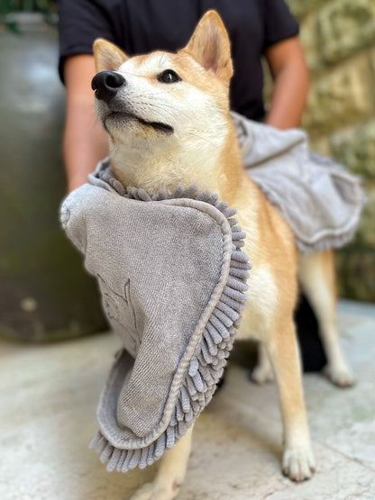 Tuff Pupper - Quick-Dry - Shammy Towel - Cool Grey