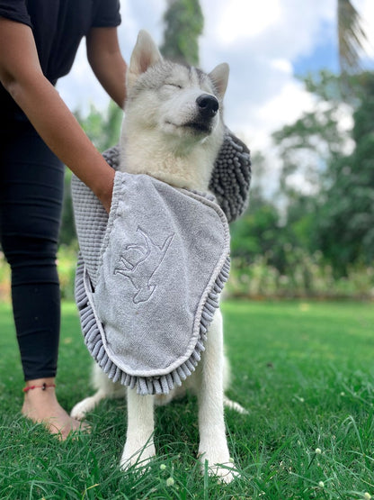 Tuff Pupper - Quick-Dry - Shammy Towel - Cool Grey