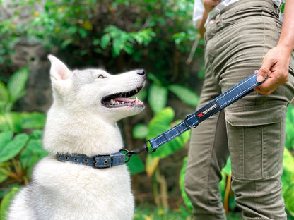 Tuff Pupper - Short Leash - Padded Handle - Midnight Blue