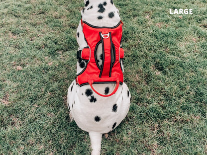 Tuff Pupper - Tracker - Rugged Harness - March Red