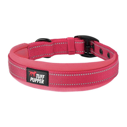 Tuff Pupper - Ultra Comfort - Padded Collar - Hot Pink