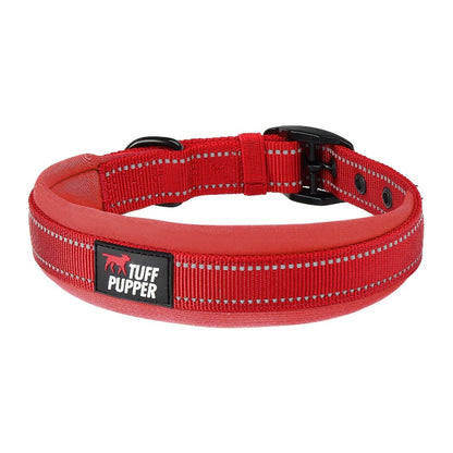 Tuff Pupper - Ultra Comfort - Padded Collar - March Red