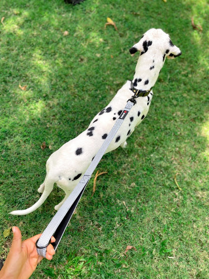 Tuff Pupper - Short Leash - Padded Handle - Steel Gray