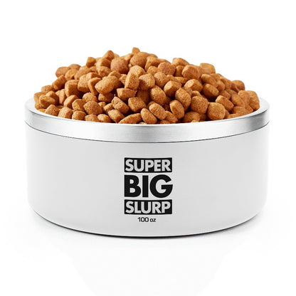 Tuff Pupper - Super Big Slurp - 100oz Bowl - Snow White