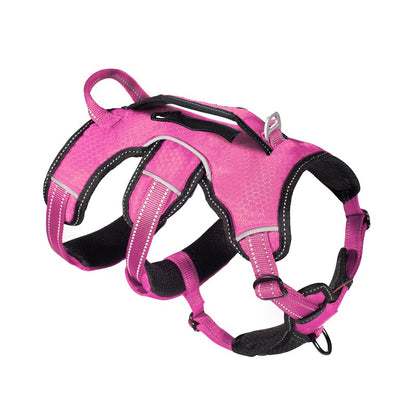 Tuff Pupper - Tracker - Rugged Harness - Hot Pink