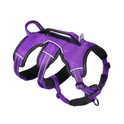 Tuff Pupper - Tracker - Rugged Harness - Purple